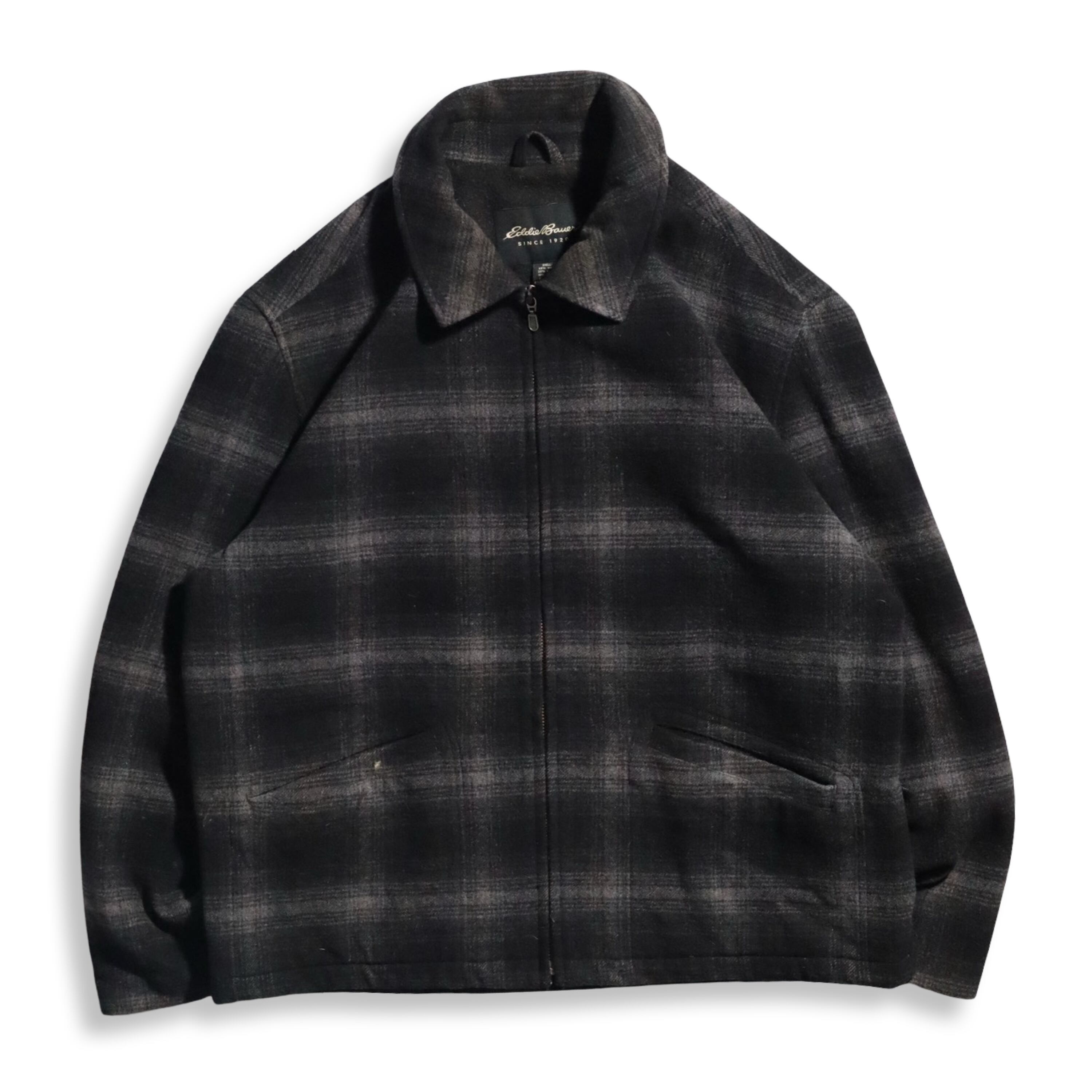 Eddie Bauer Ombre Check Wool Jacket