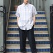 USA VINTAGE MERONA CHECK PATTERNED LINEN SHIRT/アメリカ古着チェック柄リネンシャツ