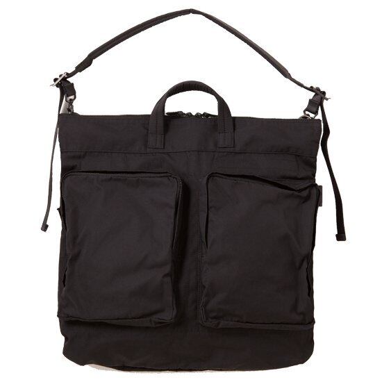 AMIACALVA(アミアカルヴァ) /Gabardine helmetbag -BLACK-(F-007) | Signs