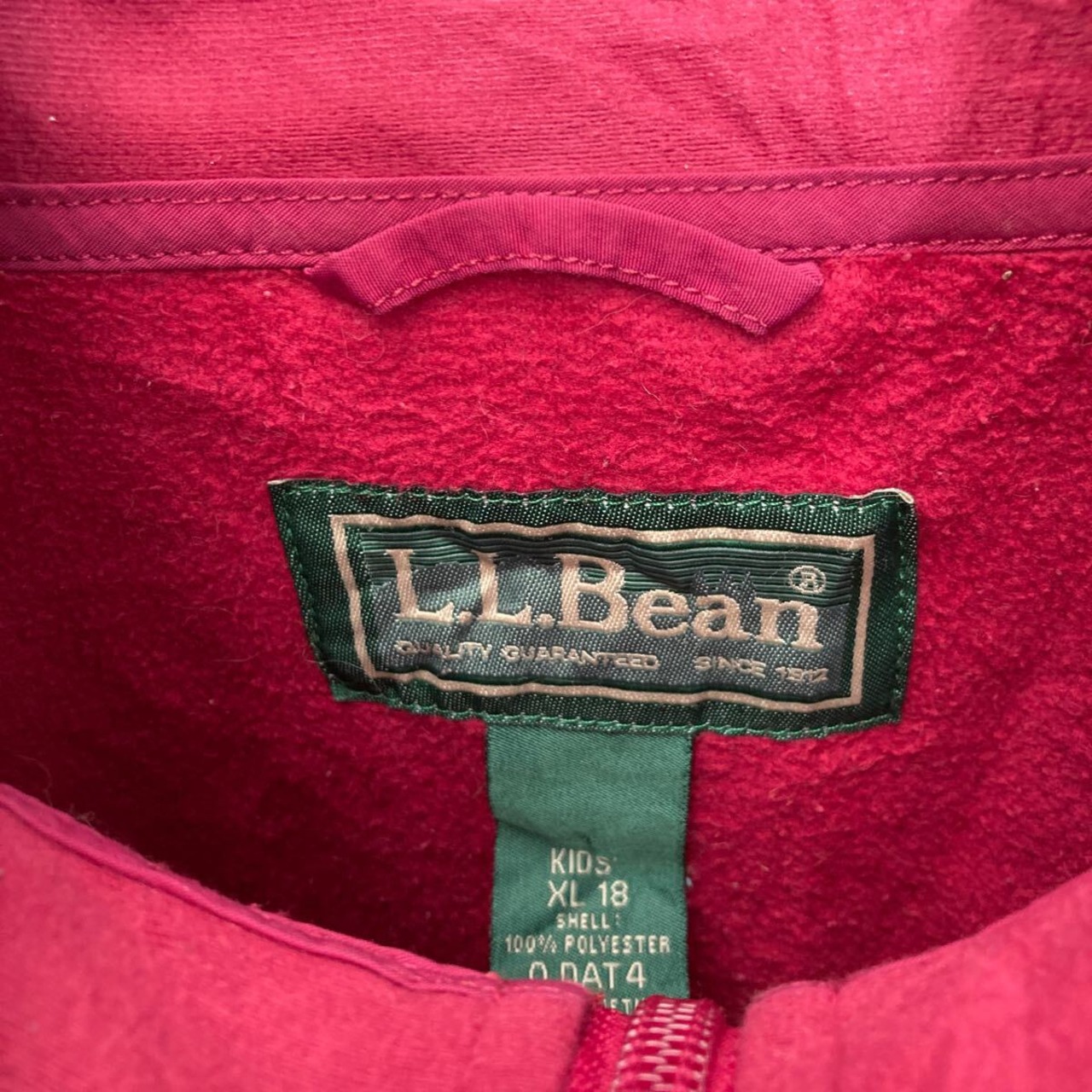 L.L.Bean フリースジャケット エルエルビーン キッズ XL ピンク 