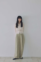 DU260515 Cut Off Tuck pants 【set up可】【T sizeあり】