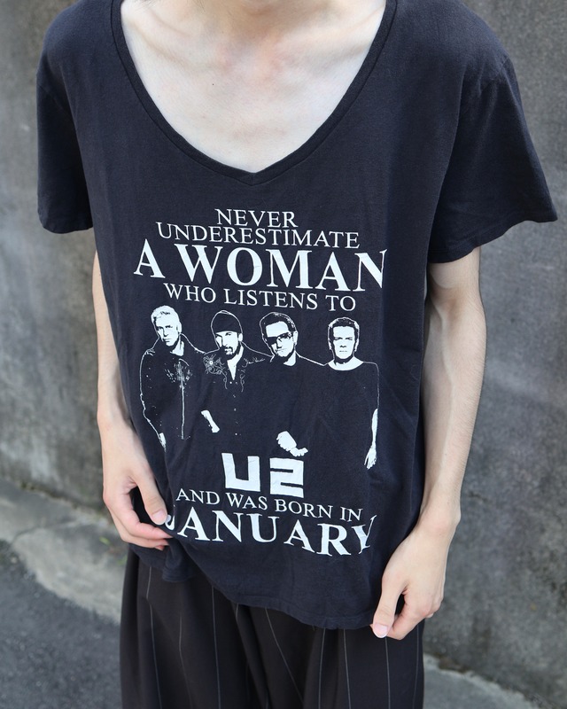 v neck band t shirt