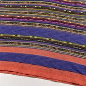 CATHERINE ANDRE カトリーヌアンドレ ジャガード ノースリーブ ニット タンクトップ サイズ L /パープル系/フランス製