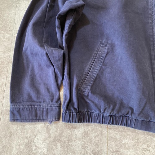 90-00s Polo by Ralph Lauren ネイビー コットンツイル スイングトップ 無地 タイ製 XL jacket 詳細写真6