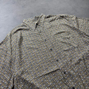 90s RAYON shirt S/S  NATURAL ISSUE XL 古着