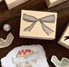 新作☆MO994H｜Molinta【蕾丝蝴蝶结】はんこ / 木製スタンプ