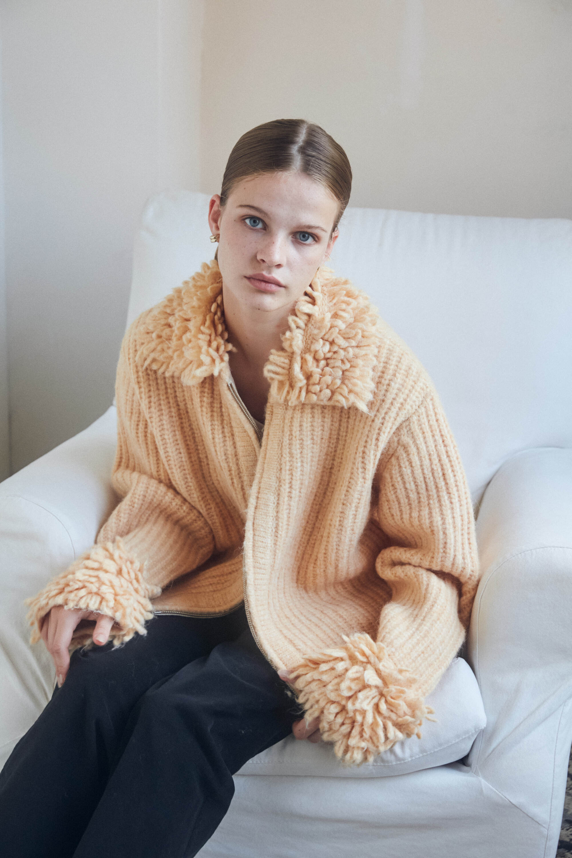 knit blouson | moose