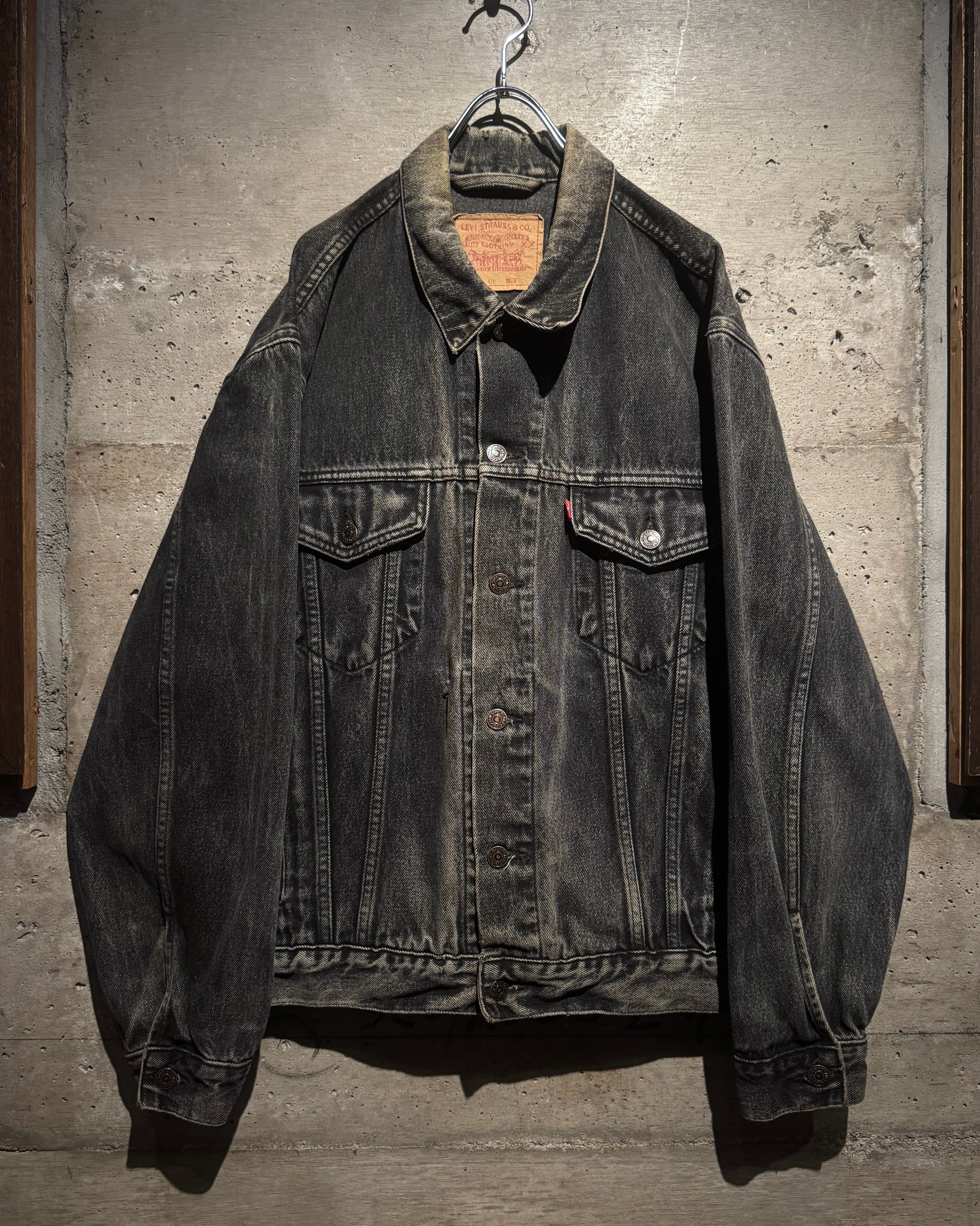 Caka】90's “Euro Levi's” “70503” Vintage Black Denim Jacket | Caka