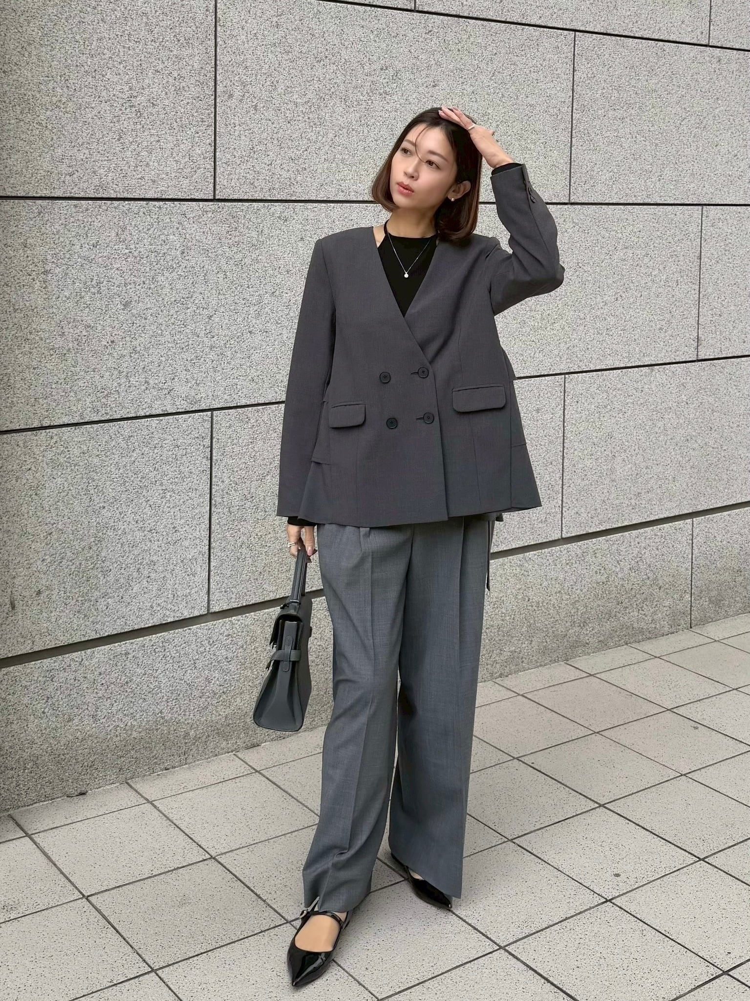 新品HEYON.hyeon.blossom gilet / grayへヨン 新品HEYON.hyeon.blossom gilet / grayへヨン HYEON (ヘヨン) official