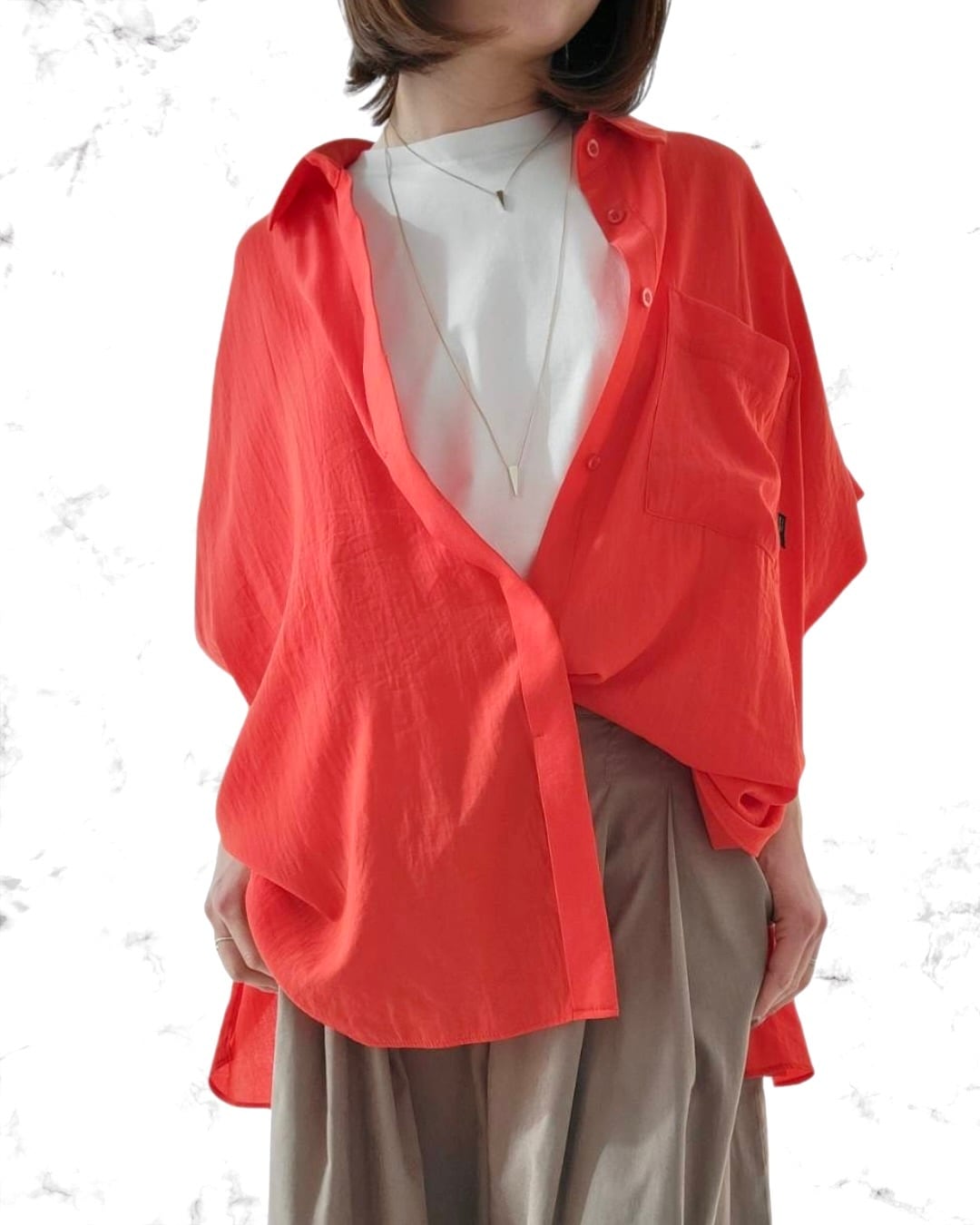 オーバーサイズトロミシャツ 826514 ayane アヤン 2026年4月中〜末入荷予定 1月展示会