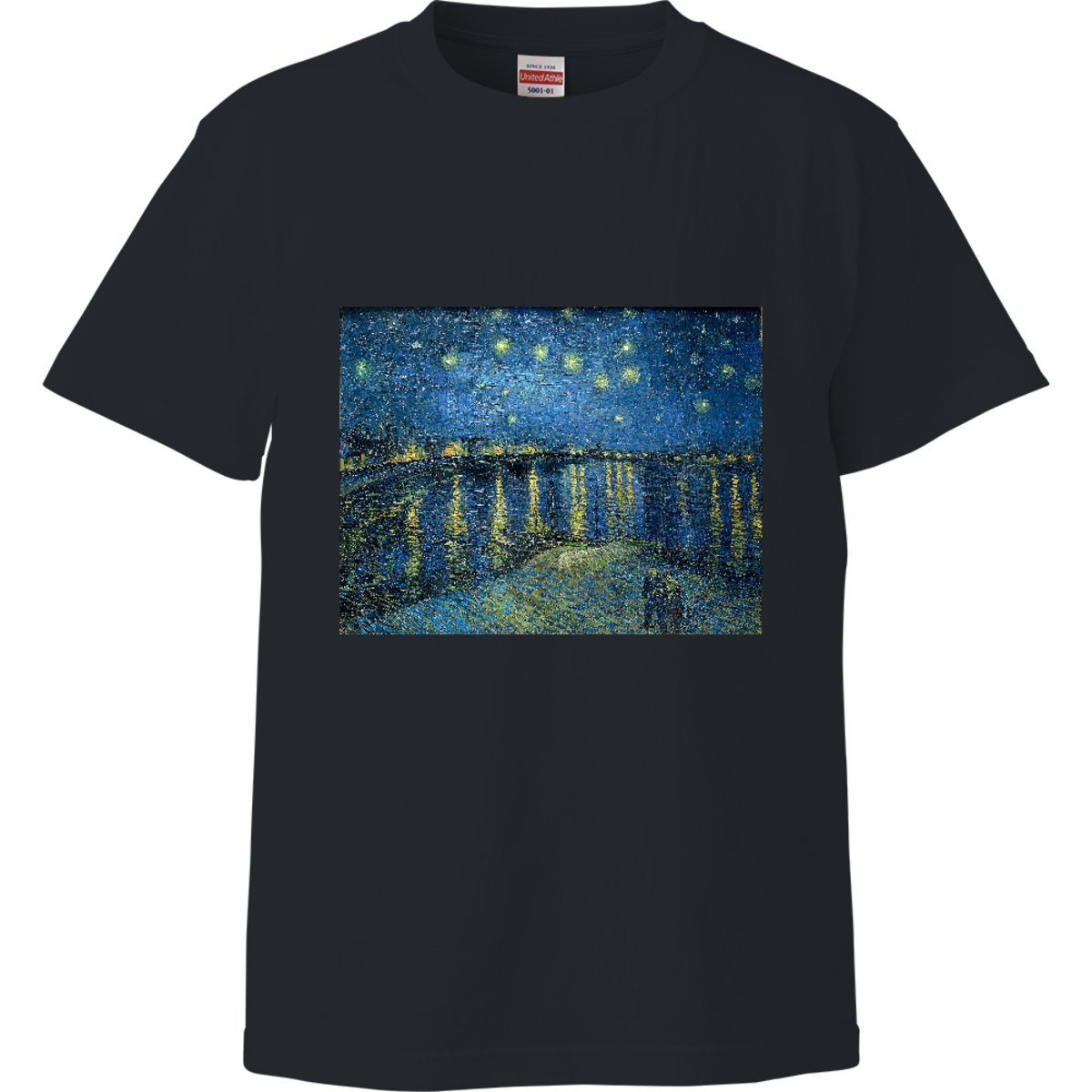 ローヌ川の星月夜（フィンセント・ファン・ゴッホ ）：厳選名画Tシャツ 