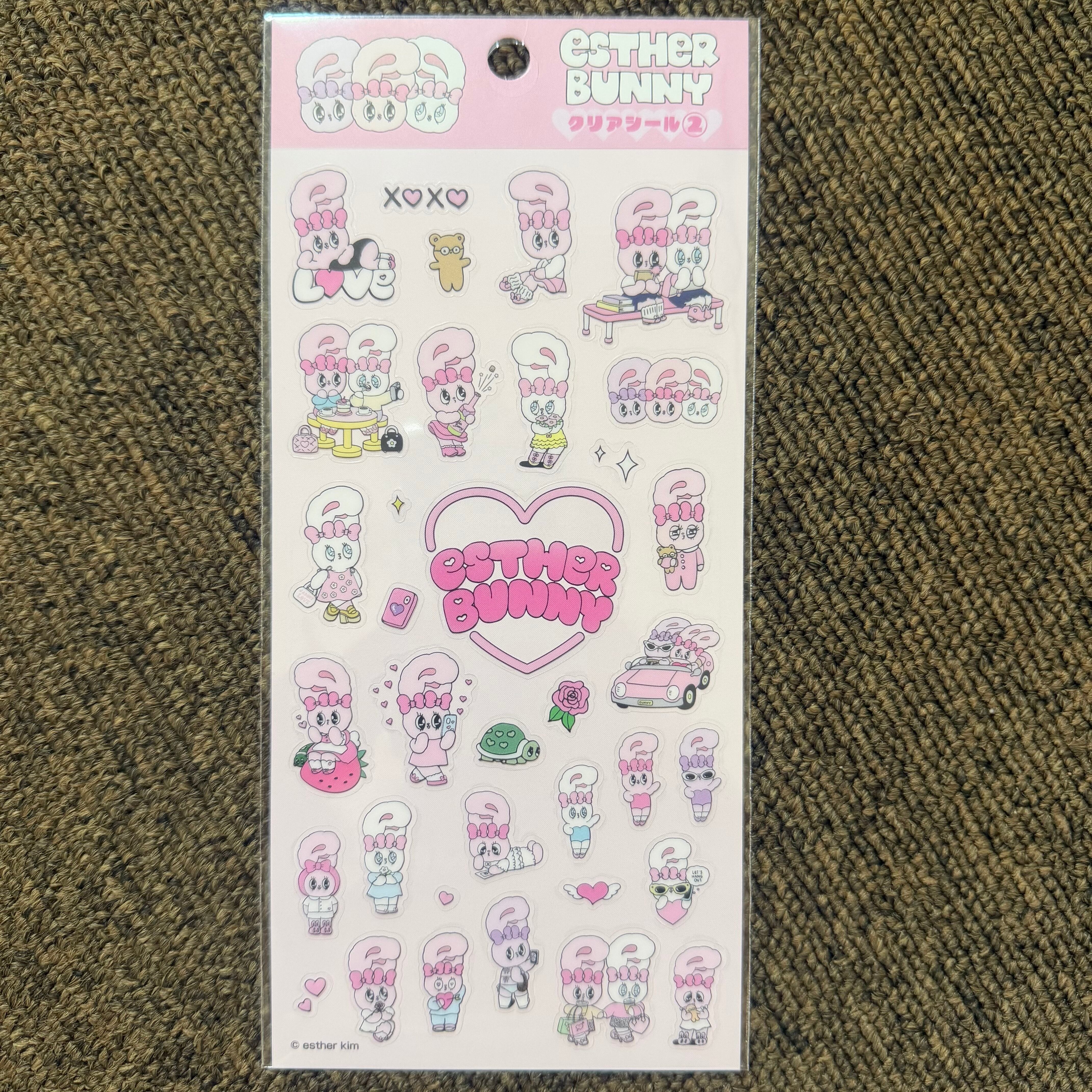 ♡送料込 ♡即日発送 【 ESTHER BUNNY 】クリアシール ❤︎ エスター