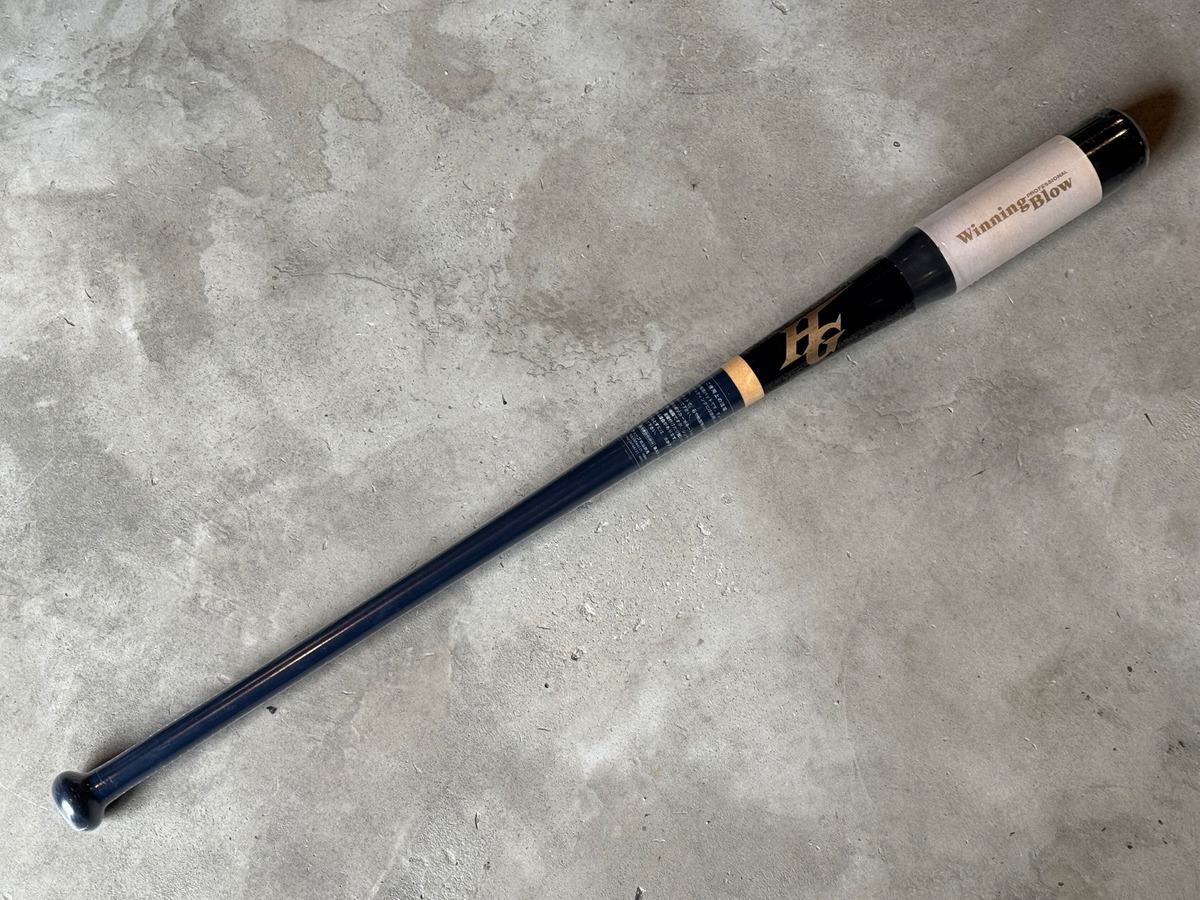 Hi-GOLD】木製スケルトンノックバット（硬式・軟式）ネイビー86cm 