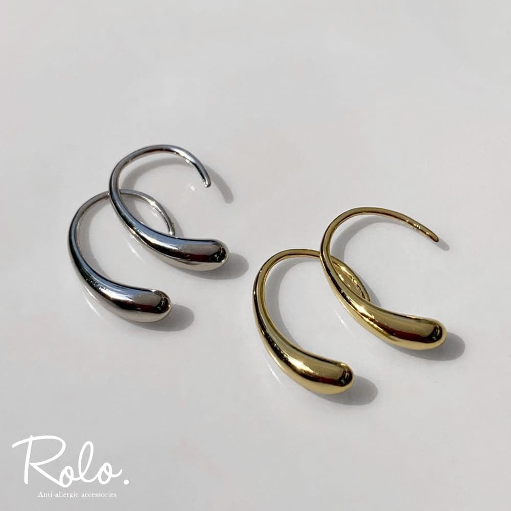 衣装協力】miniドロップフックピアス シルバー925 | Roloshop BASE店