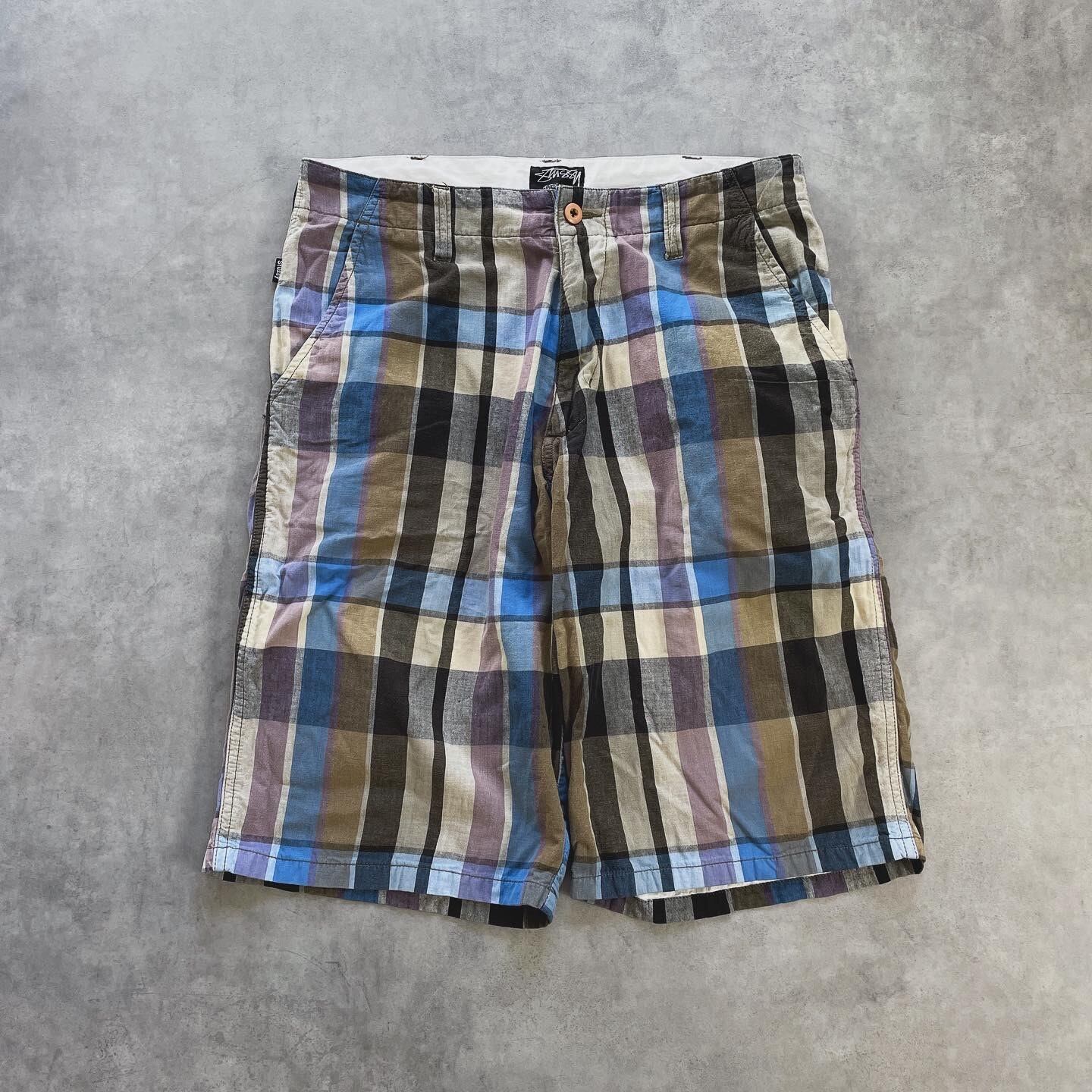 00s OLD STUSSY チェックパンツ y2k  authentic
