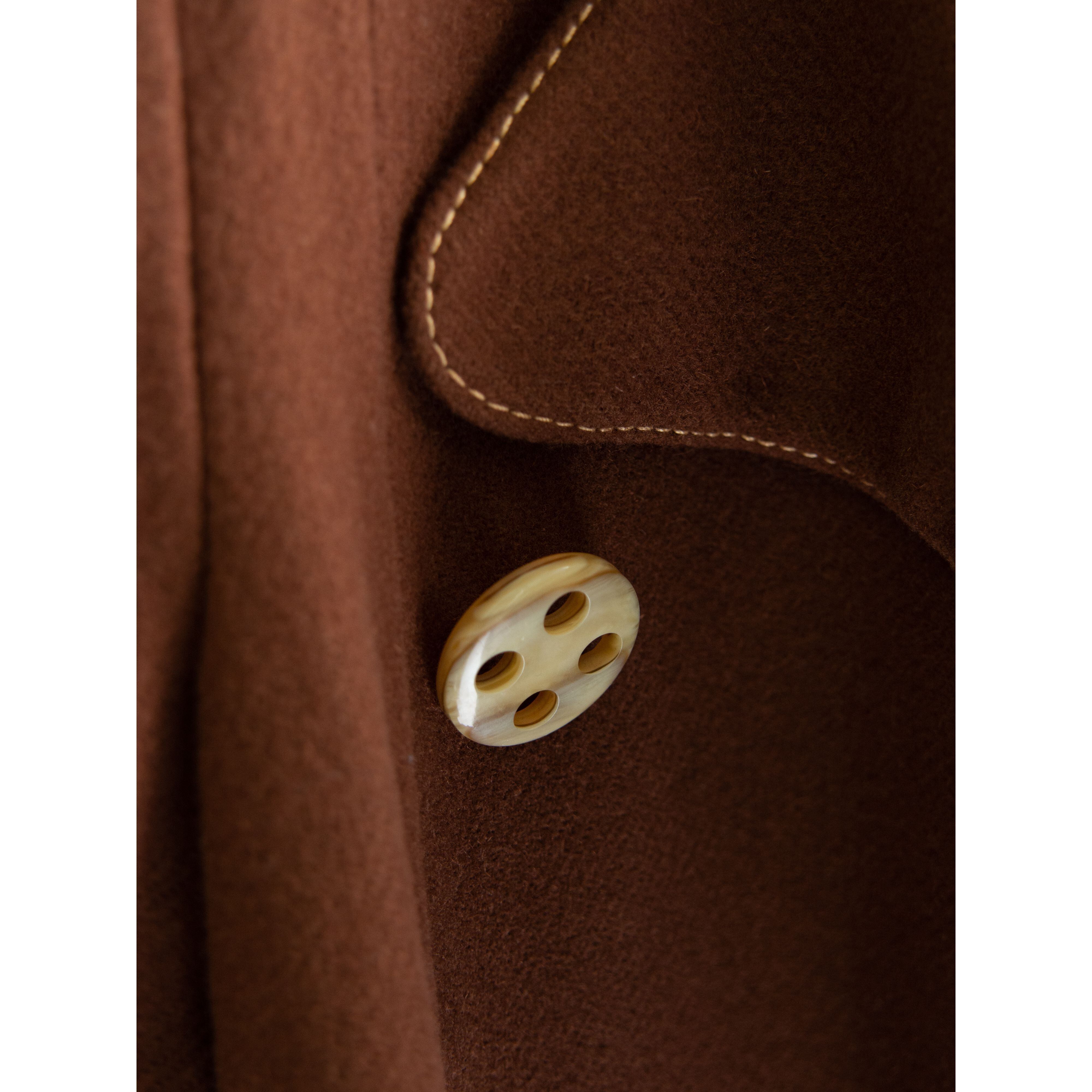 【Emily Jane】Made in England belted wool coat(英国製 ベルテッドウールコート )11b