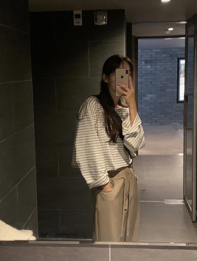 (LITER) pipi boat neck mtm tee / 2color