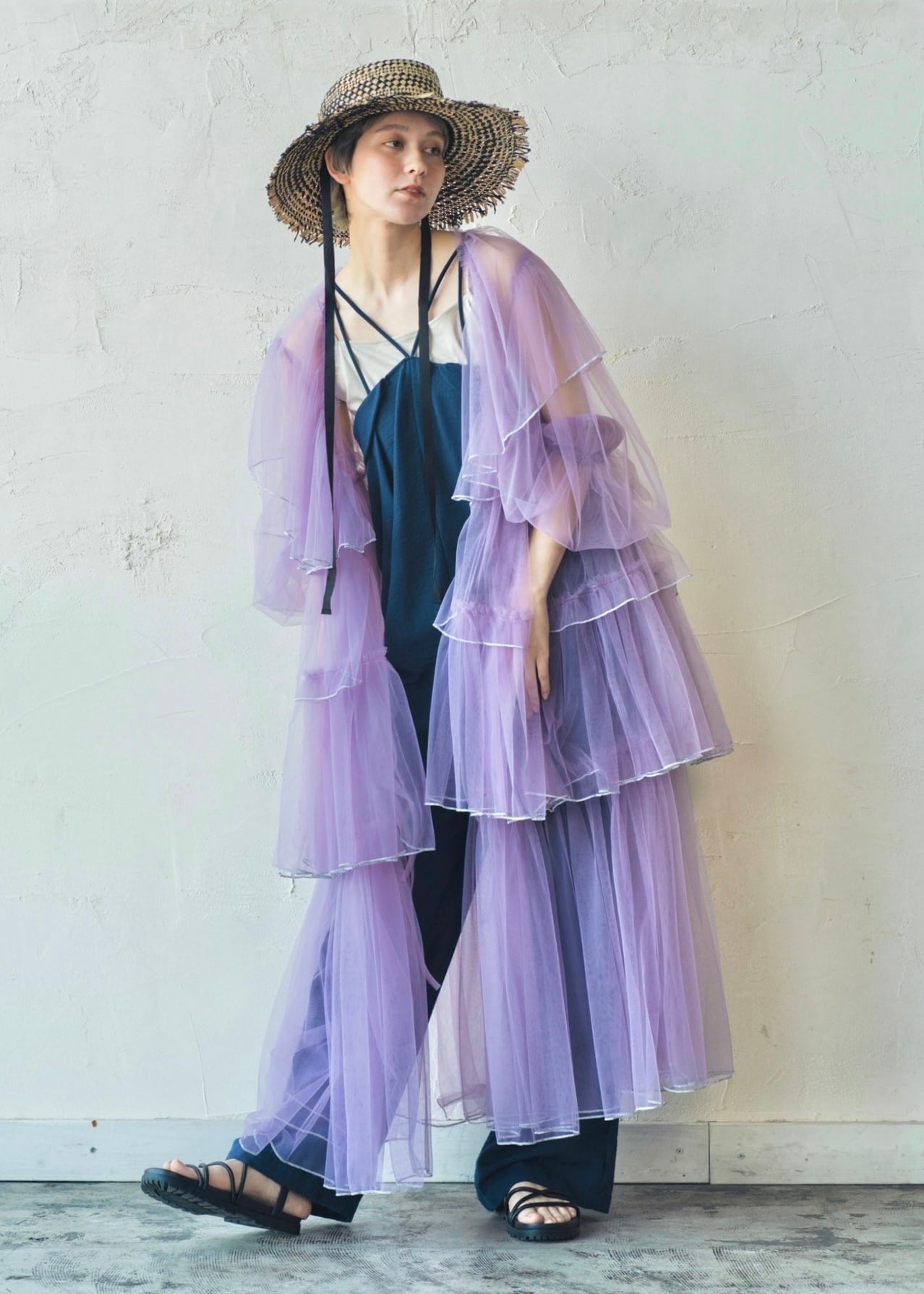RANUN MELLOW / MAUVE × SILVER | ORIENT MILLINERY