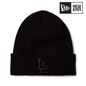 NEW ERA ニューエラ ベーシック カフニット ロサンゼルス・ドジャース Tonal Logo ブラック MLB ニット帽 ユニセックス 15117921