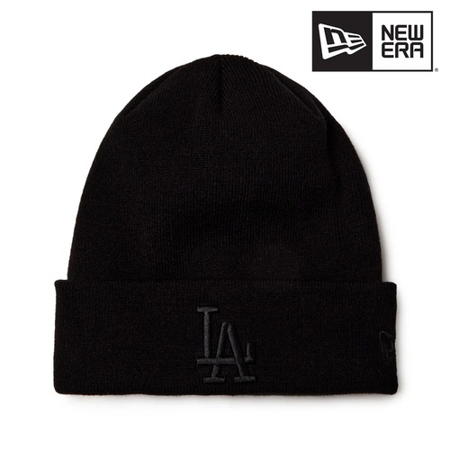 NEW ERA ニューエラ ベーシック カフニット ロサンゼルス・ドジャース Tonal Logo ブラック MLB ニット帽 ユニセックス 15117921