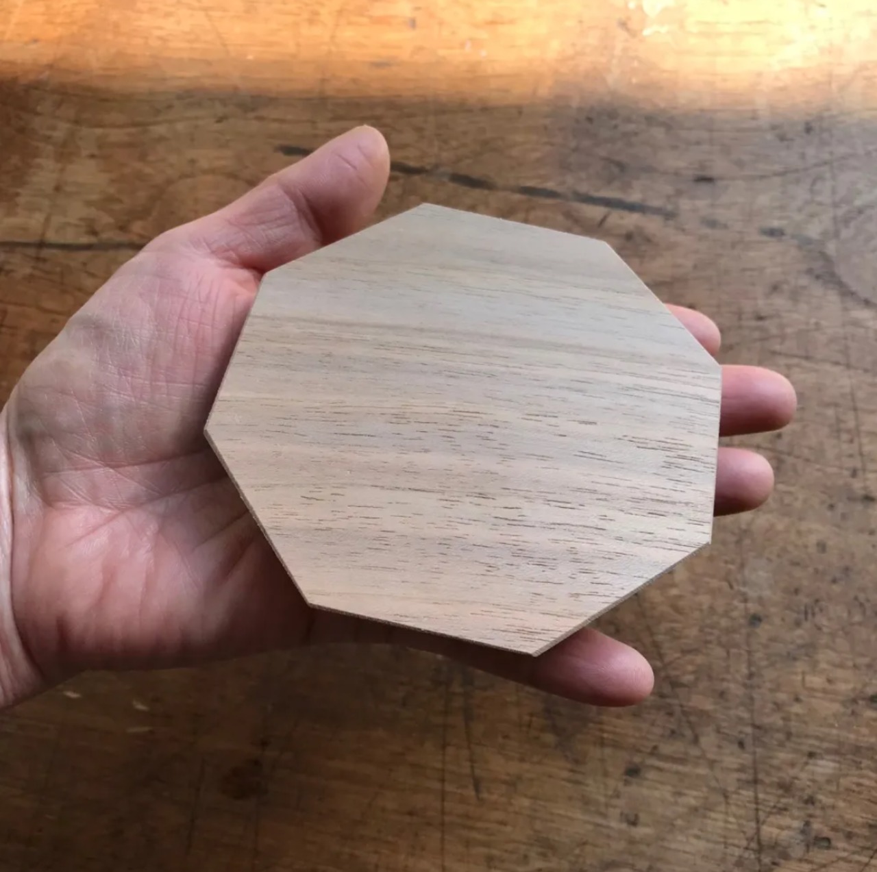 八角豆皿の手作りキットの豆皿のみ販売 WOODEN SMALL PLATE BLANK FOR HANDMADE