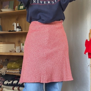 【コーデアイテム】ミニフレアスカート レッド