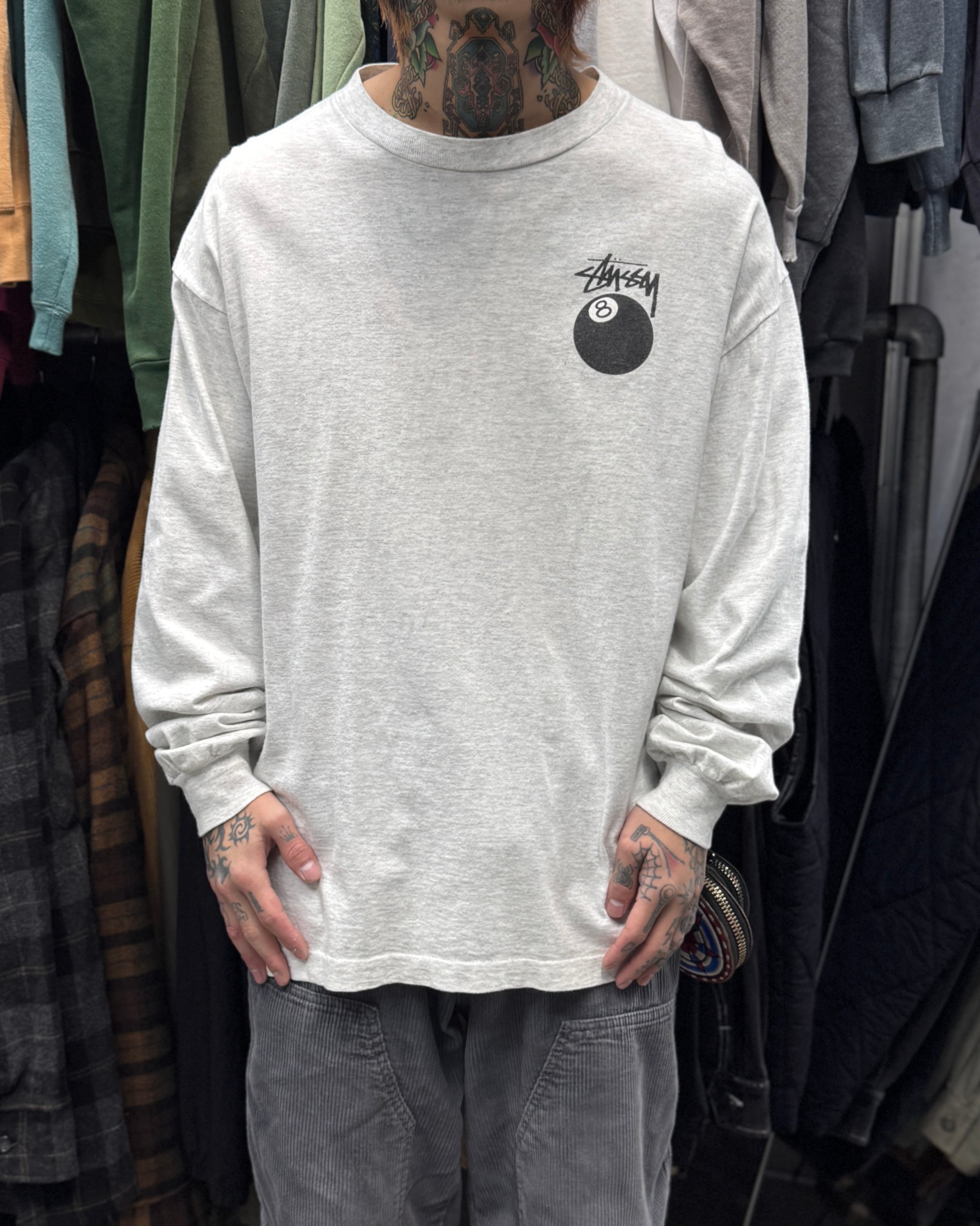 Special!!】80's~90's old stussy “8 ball” Long Sleeve Tee “黒タグ