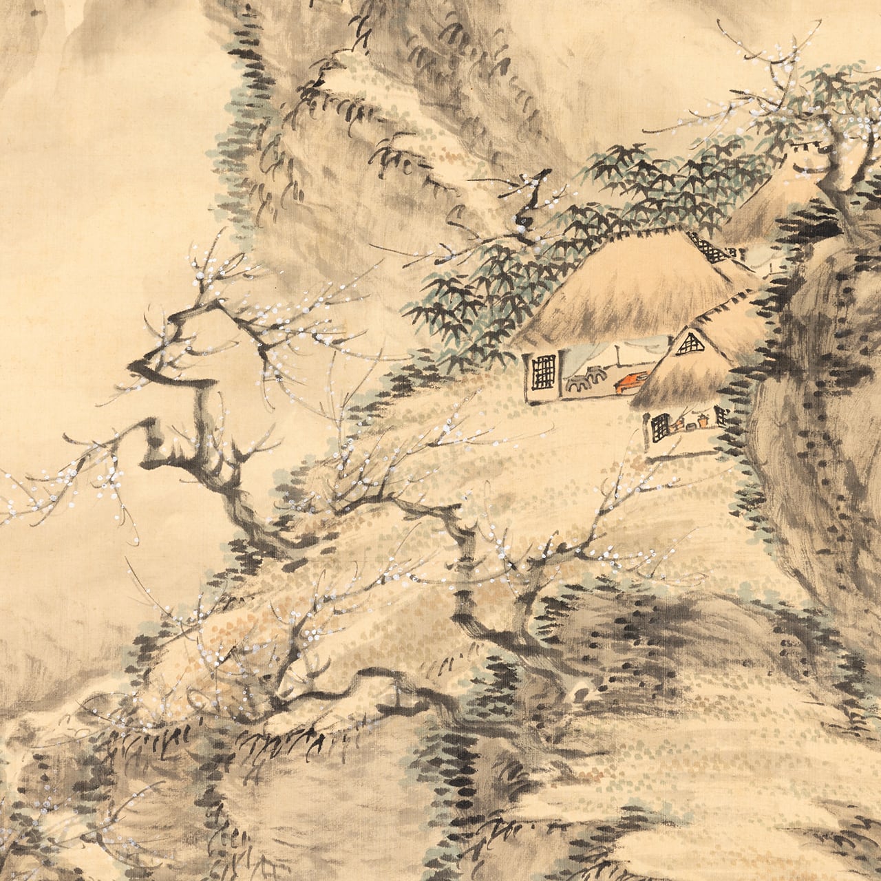 田能村直入筆 梅渓幽栖図 | 山添天香堂