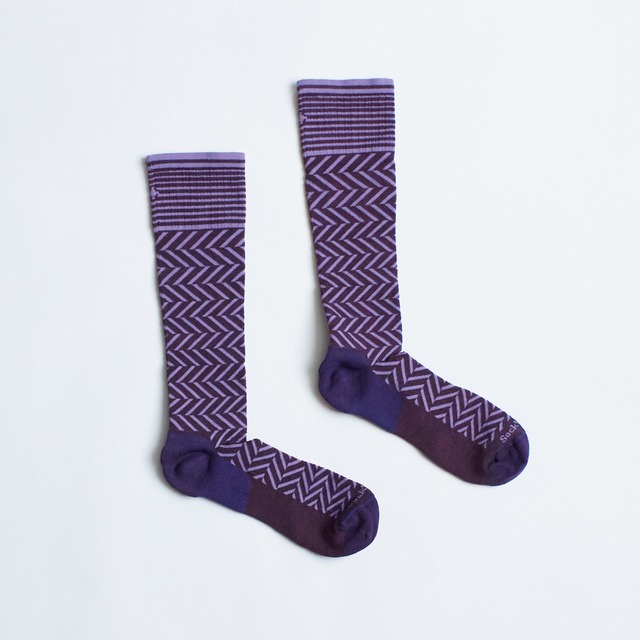 SockWell（ソックウェル）CHEVRON  -blackberry　レディース着圧ソックス