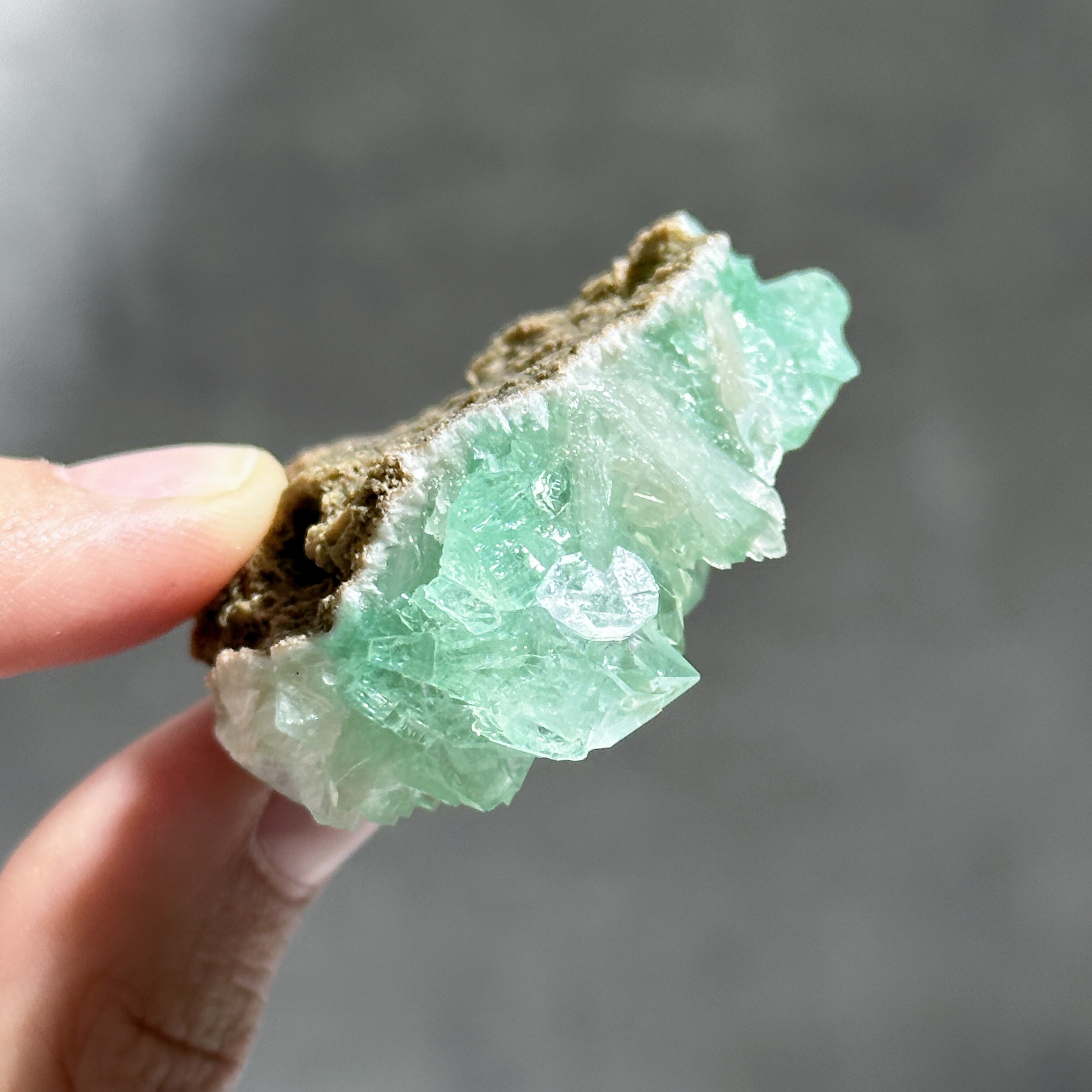 グリーンアポフィライト＆スティルバイト 73◇ Green Apophyllite
