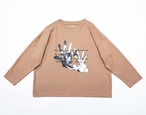 Rabbit and Shadow T  kids XL(130-140) /   Rose beige