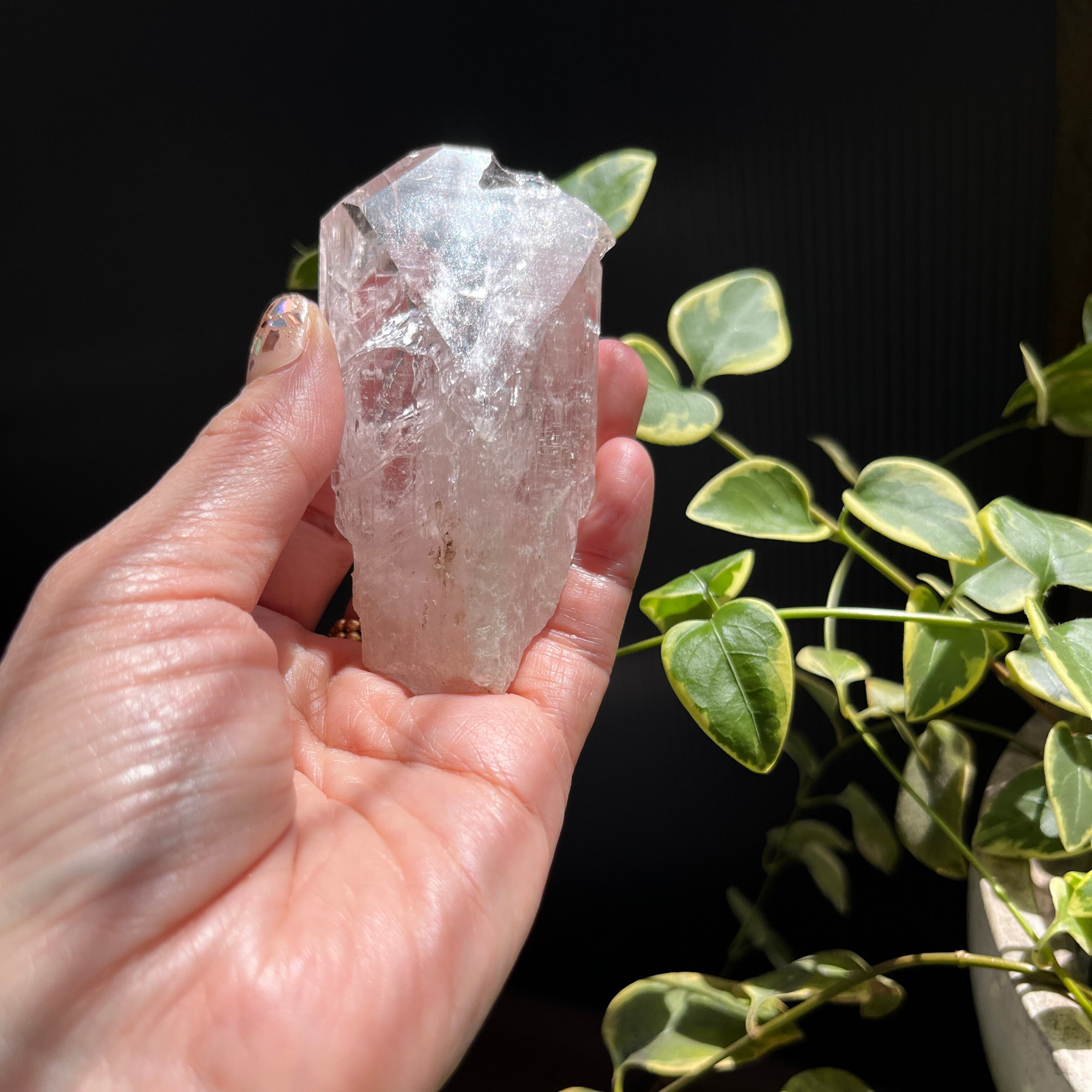 虹入りピンクダンビユライト① vol.253