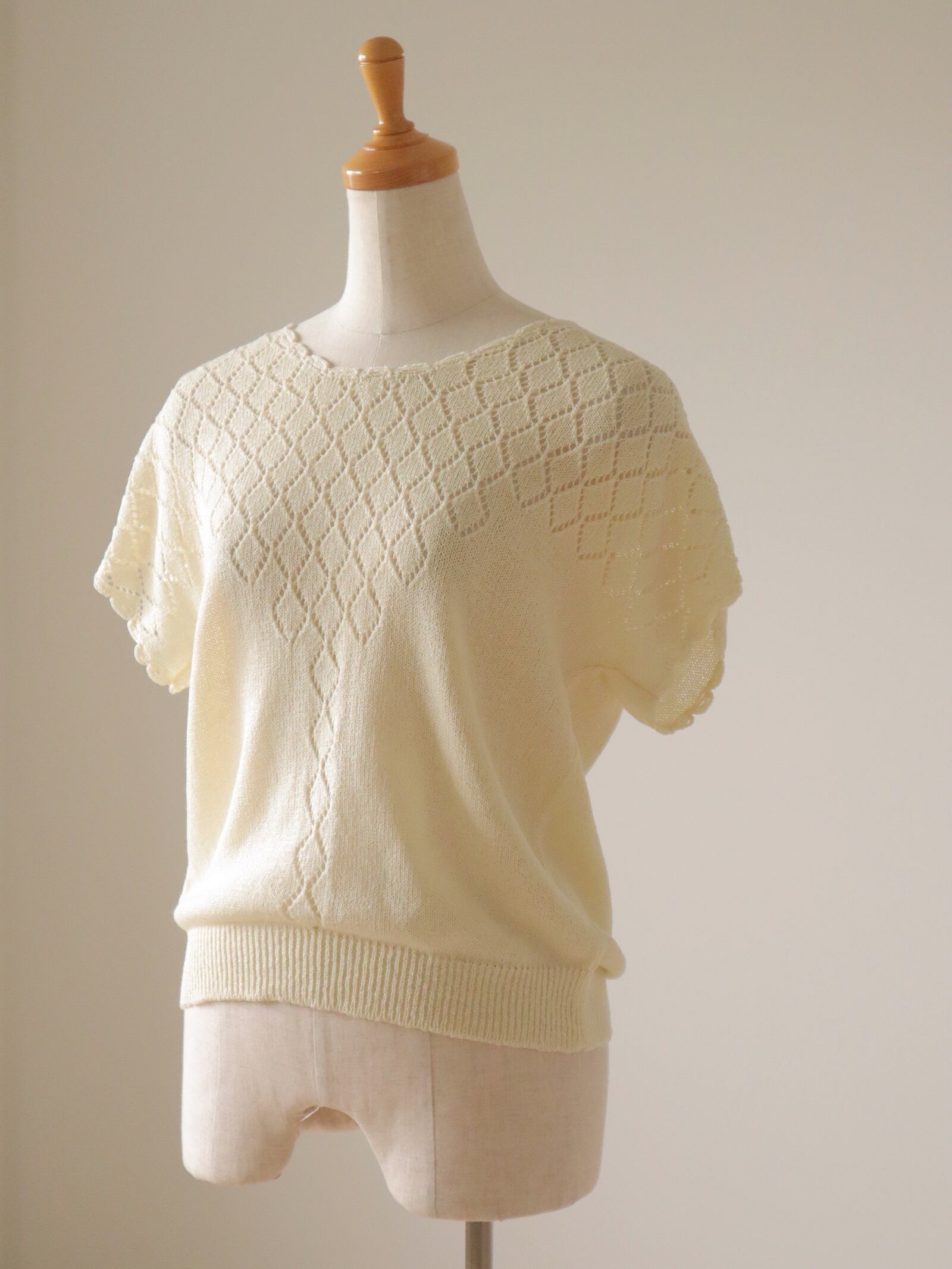 ●crochet design knit top③