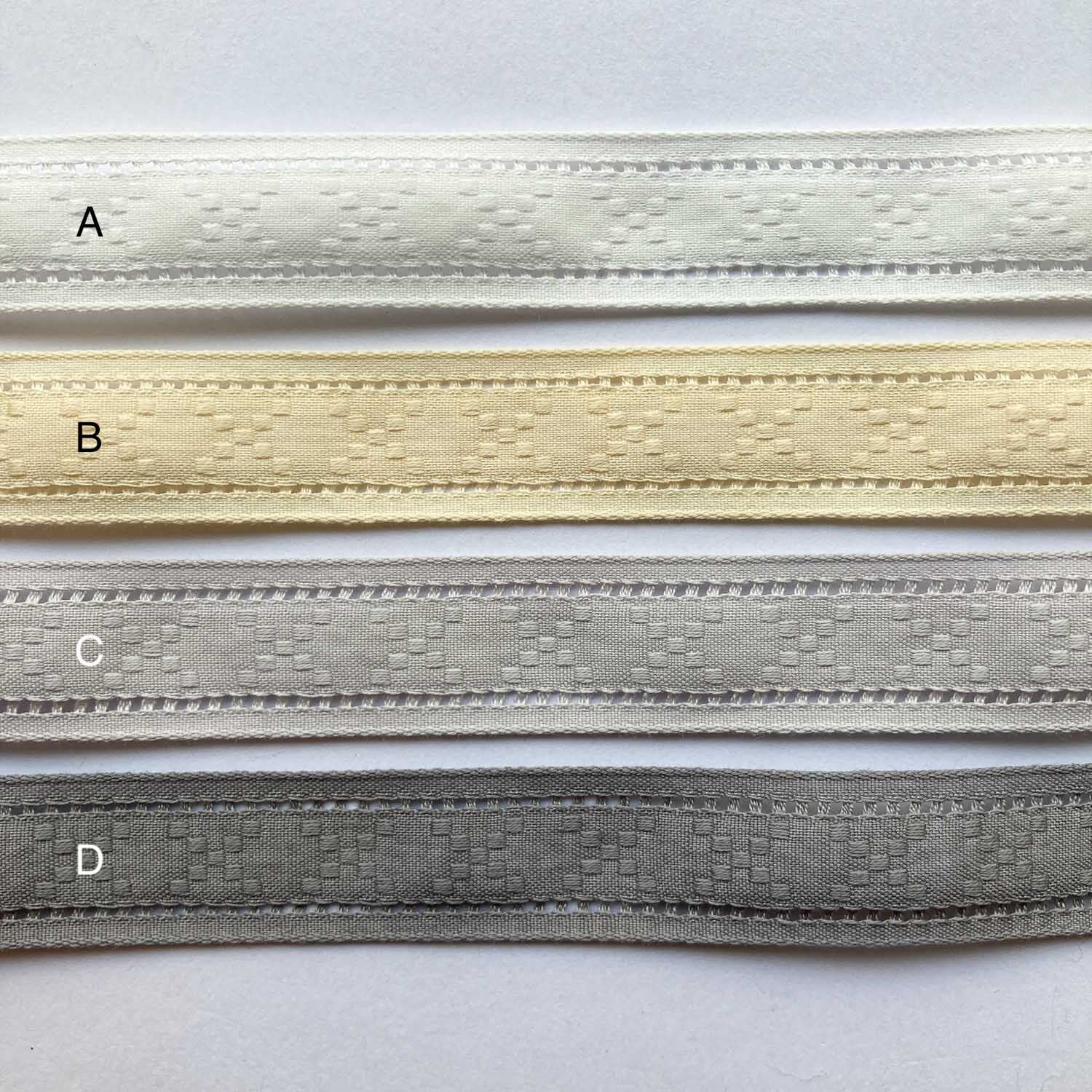 再入荷〉SHINDO X柄ナチュラルレーシィリボン（15mm/1m〜） | Dua