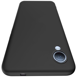 【数量限り】AQUOS Sense2 用 ケース シリコン質感 TPU アクオスセンス2 SH-01L SHV43 SH-M08 スマホケース 耐衝撃 衝撃吸収 柔軟性 米軍MIL規格 ストラップホール付き 薄型 軽量 擦り傷防止 カメラ保護 スリム 人気 携帯カバー 黒 R104-PYMS-Sen2-HEI