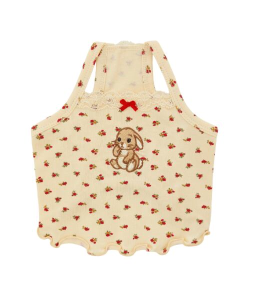 S.M.L/即納【Sallys】Bunny Top (beige floral)