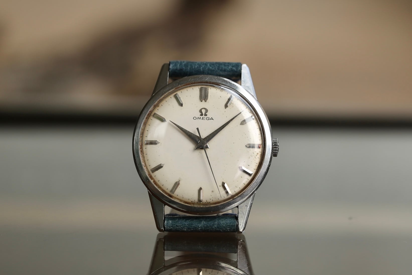 OMEGA】 1959年製 30mmキャリバー 砲弾インデックス エイジング