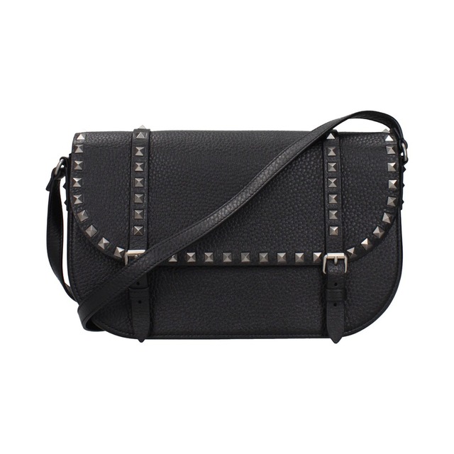 VALENTINO GARAVANI ヴァレンティノガラヴァーニ メンズ クロスボディバッグ レザー ブラック