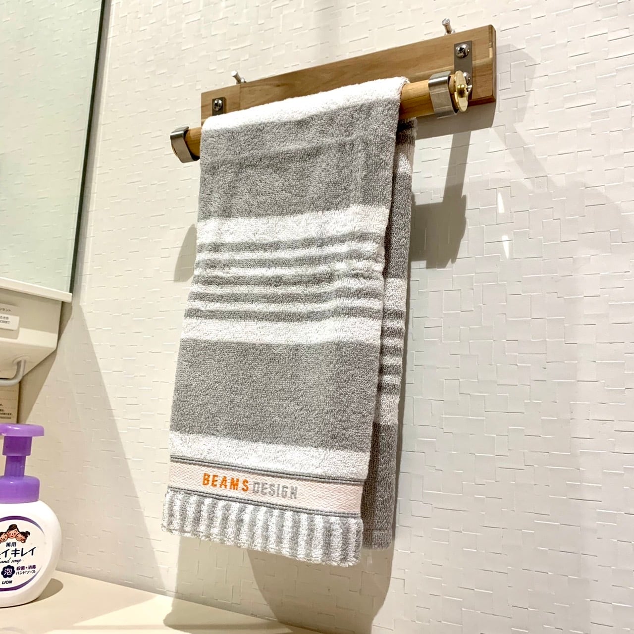 賃貸OK]◎ステンレス使用◎☆タオル掛け☆ウォールシェルフ タオル