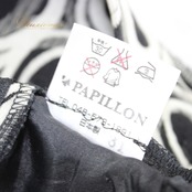 社交ダンス 衣装 スタンダード スカート レッスンウェア 練習着 白 黒 PAPILLON パピヨン ホワイト系 ブラック系 バイカラー シック 社交ダンス スカート Mサイズ 総丈74cm ファスナー仕様 ポリエステル製 ブラックオフホワイト シンプル おしゃれ ダンスウェア 競技用 クラシック ショート丈 フレアスカート パーティー用 フェミニン 上品 レディース