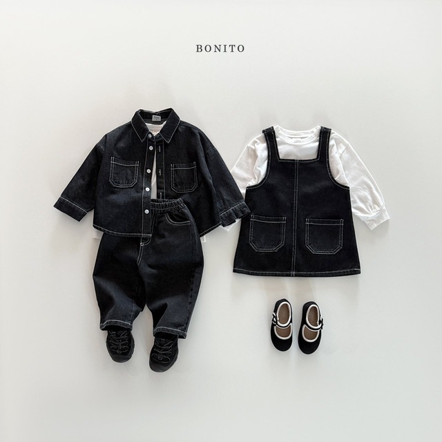 [即納XS]≪BONITO≫ stitch denim dress 37