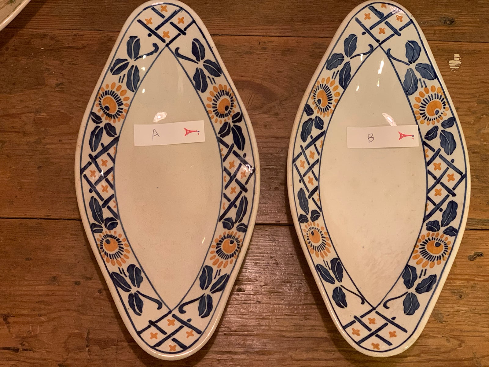 サルグミンヌ製 ひまわり絵柄のラヴィエ(B) フレンチブロカント