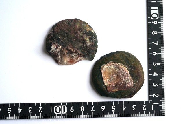 モロッコ産アゲート ペア Moroccan Green-skin Agate ②