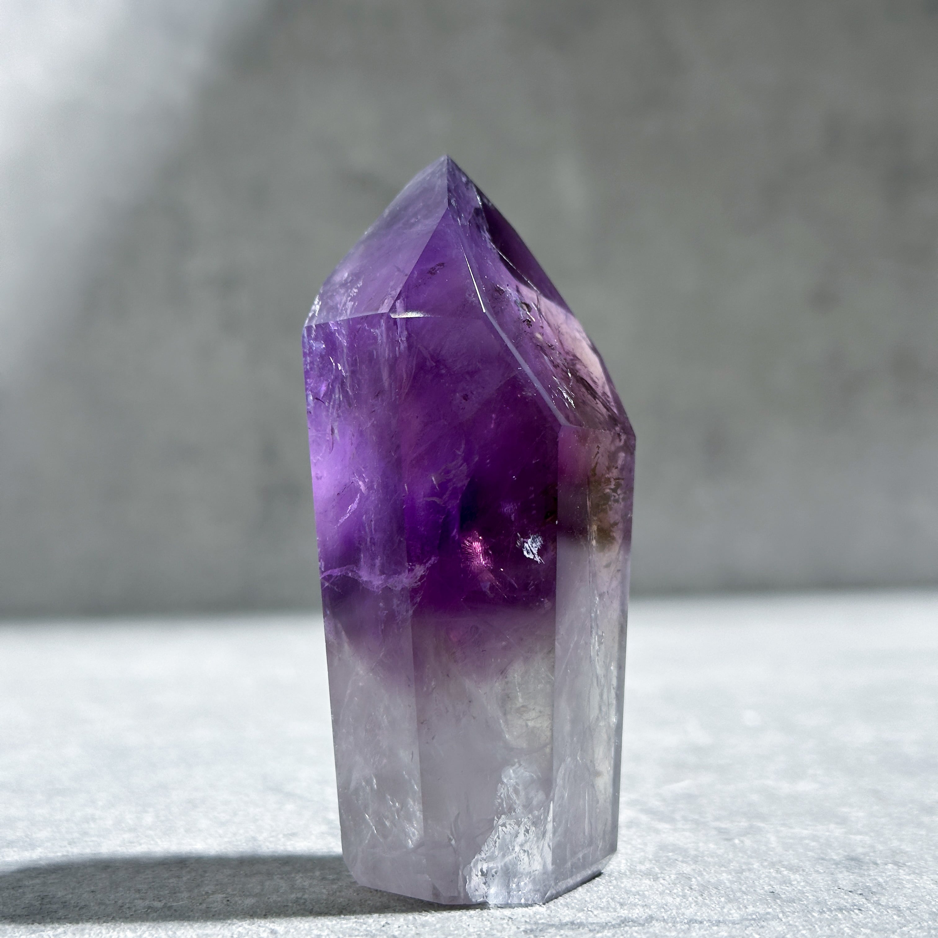ハイクオリティ】バイーア産ファントムアメジスト タワー42◇ Phantom