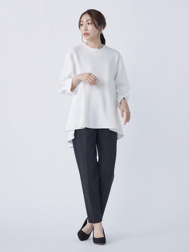 ボリューム袖 フレア ブラウス