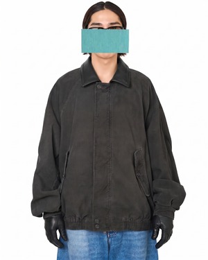 ssstein "VINTAGE CORDUROY ZIP JACKET〔BLACK〕"