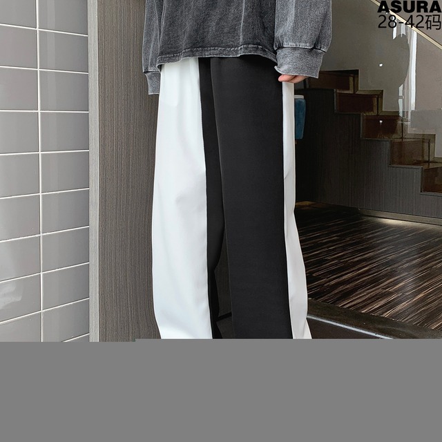 薄手カジュアルパンツ ルーズオータム 大きめサイズ 秋物 シルク ASURAプラスサイズメンズ45494342778
