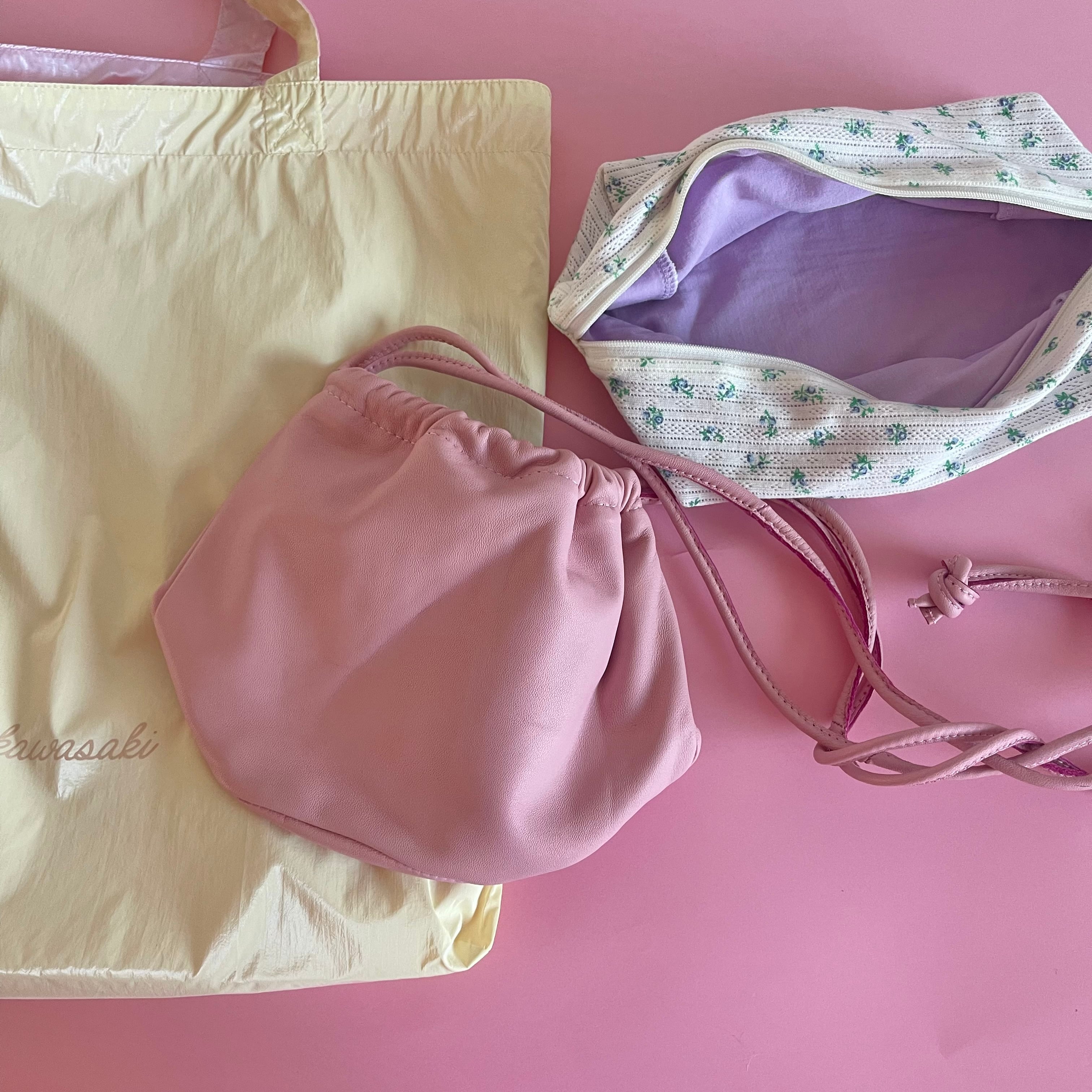 ayakawasakiさんのワンハンドルバッグ small drawstring bag 〈green 〉 | ayakawasaki