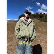 【暖かさUP】 23ムートンコート 中綿ジャケット T1966