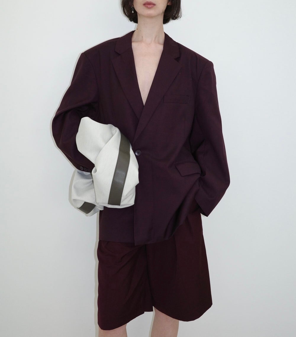 Studio Doe／ Breasted Wide Blazer【Gray】 | polne